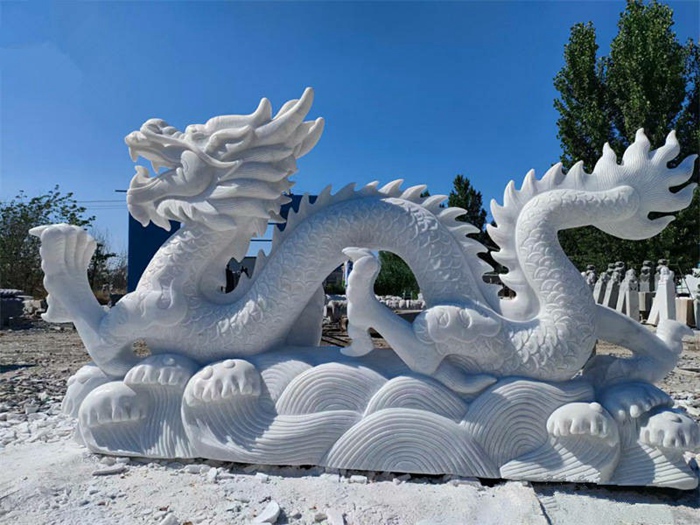 石雕龙雕塑 